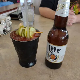 A good bloody mary, well worth the $5.75 price tag.