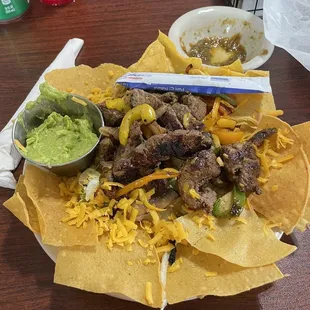 Beef fajita salad
