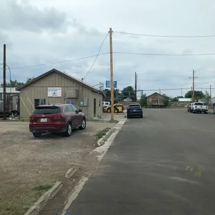 outside