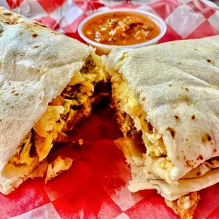 Breakfast burrito. Yum.