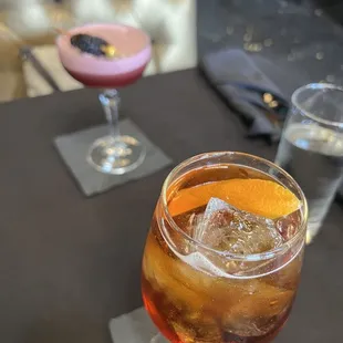 In the back is the Angel&apos;s Club and in front is the Cafe Spritz. Delicious!