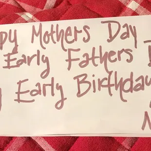a happy mother's day card