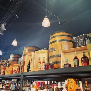 Bottles from a raffle benefiting local animals recuses