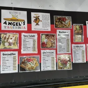 Menu as of 1/20/2021