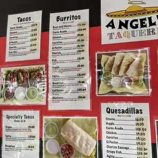 Menu as of 1/20/2021