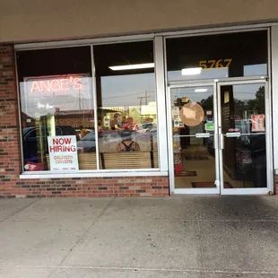 Entrance to Ange&apos;s on Karl Rd.