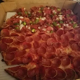 Average pizza. They are light on cheese so if you like cheesy pizza I would order extra cheese.
