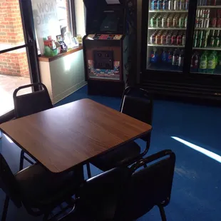 Seating is mostly used by waiting Carryout customers.