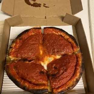 Deep dish, give them about an hour to make it.