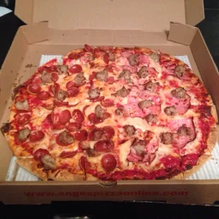 Sausage/pep/ham. So good.