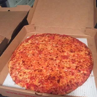 XL cheese pizza. One of my favorite pizza places in Hilliard.