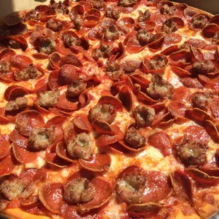Pepperoni and sausage!