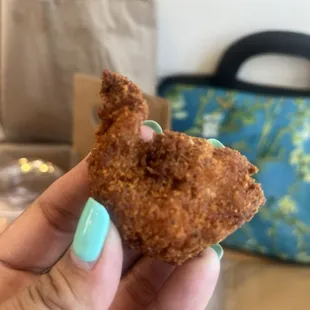 This is what the shrimp looks like, hard.