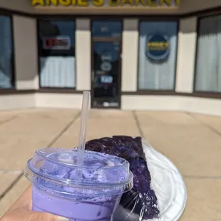 Iced Ube and Ube Bibingka