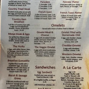 Breakfast Menu 1-25-23