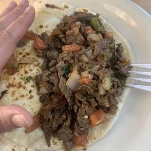 Steak a la mexicana