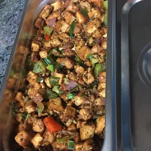 For vegans spicy tofu.