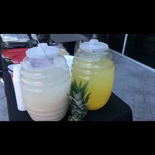 Horchata/pineapple. Fresh real fruit waters.