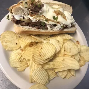 Our Philly Steak and Cheese.