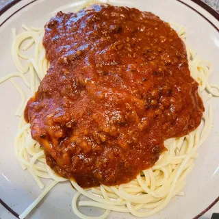 Spaghetti with Meat Sauce Dinner