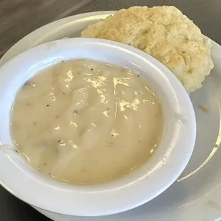 Biscuit and gravy.