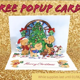 (Inside of FREE Christmas Popup Card 1)