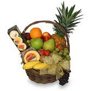 Gourmet gift basket.                      Copyrighted content provided by FlowerShopNetwork.com