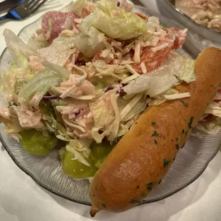 Salad &amp; breadstick!