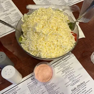 Large Antipasto Salad and house dressing