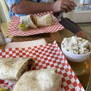 Hoisin Chicken Wrap Macaroni Salad Sesame Chicken Wrap