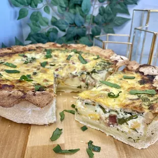 Quiche as high as can be