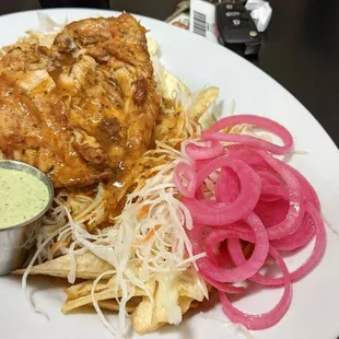 Pollo con tajadas