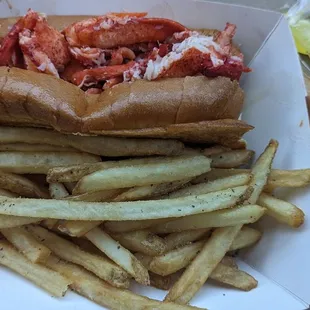 Hot lobster roll meal $12.99 plus tax June 7, 2024