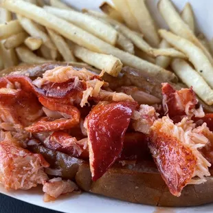 #1 - Warm Buttered Lobster Roll meal! Also comes with a drink. $9.99! Well worth your money!