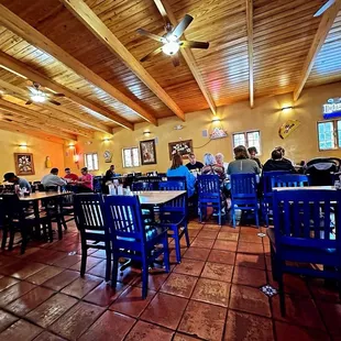 people sitting at tables