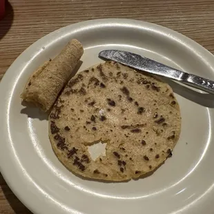 Angie&apos;s fantastic corn tortillas and a little butter. Oh yeah....