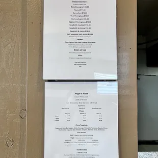 New menu (as of 3/2/25)