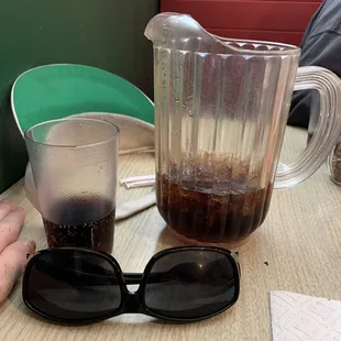 &quot;Large&quot; pitcher (see how small it is next to my sunglasses)
