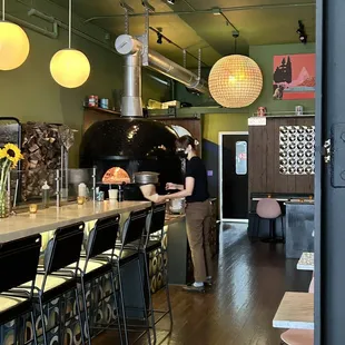 Inside - cool pizza oven