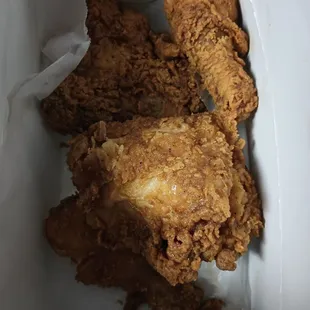 It&apos;s a really good fried chicken. Huge freaking pieces too