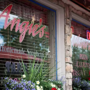 the window of the restaurant