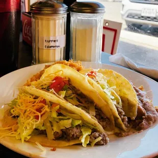 beef taco plate