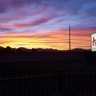 Another beautiful sunset from our patio