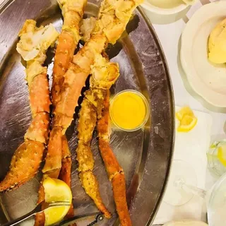 Steamed Alaskan King Crab Legs