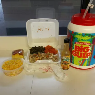 the contents of a meal