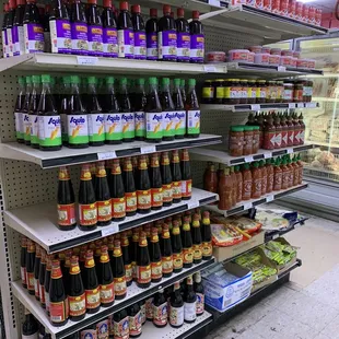 Sauces: Fish sauce, Hoisin, Sriracha, etc.