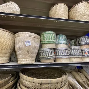 Rice steamer baskets / cooked rice storage