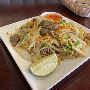 #10 Kuy Teave Cha (with Beef)