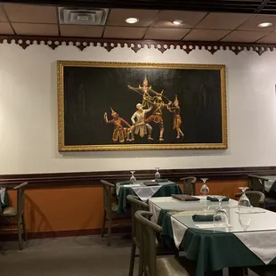 the interior of the restaurant