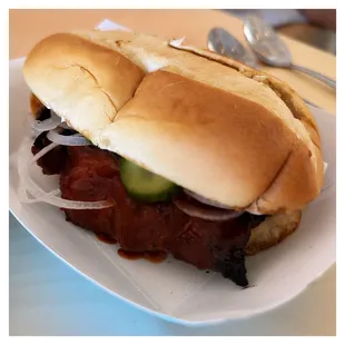 Char Siu (Pork) McRib Sandwich